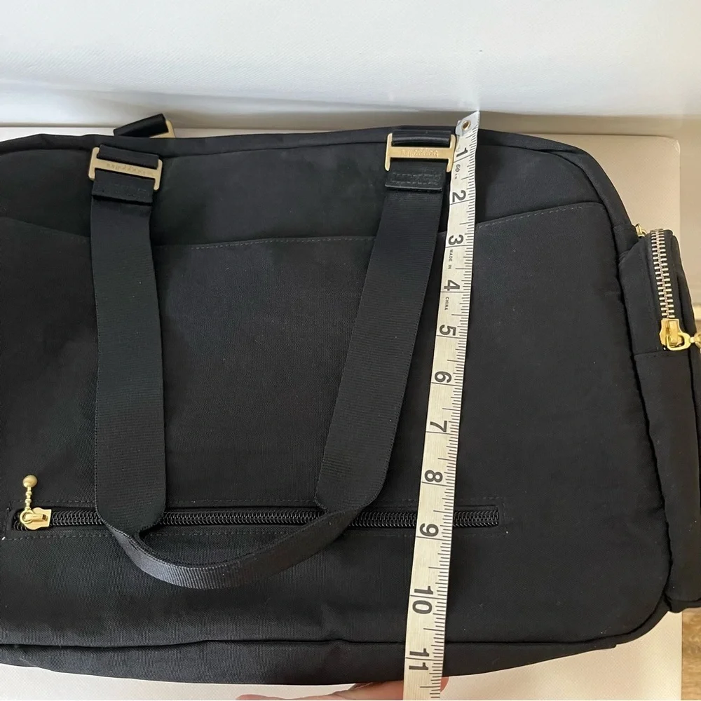 Baggallini Black Venice Laptop Tote Bag Travel Bag